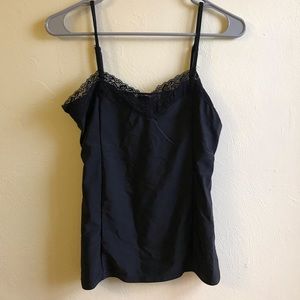 Black lace trim camisole
